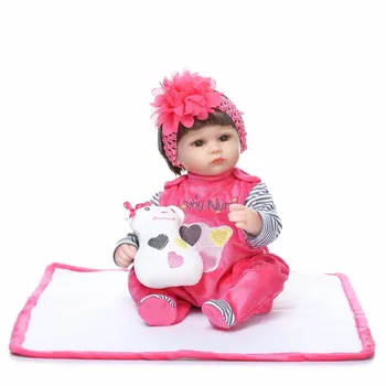 NPK bebes rodi punčko 43 cm mehke silikonske prerojeni malčke baby lutke com corpo de silikonski menina Božična darila lutka