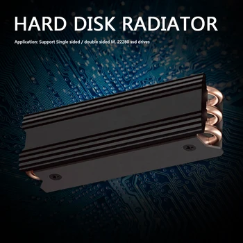 M. 2 NGFF SSD Heatsink NVME 2280 ssd Disk Radiator Hladilnik za Hlajenje Pad Ventilador za Namizni RAČUNALNIK