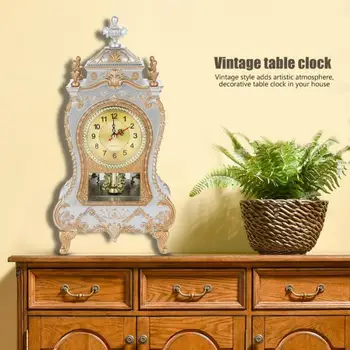 Desk Retro Ura Vintage Ura Klasične Licenčnine dnevno Sobo TV Omara Imperial Evropskih Ustvarjalnih Sit Nihalo Ure