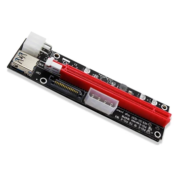 4pin 6pin SATA Power PCI Express 16X Režo Riser Card USB 3.0 PCI-E PCI-Express 1x na PCIE 16x Odcepa za Bitcoin BTC Rudar Rudarstvo