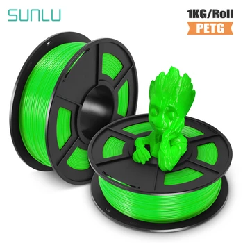 SUNLU PETG 3D Tiskalnik, ki z Žarilno 1.75 mm 1 KG/2.2 LB Spool PET Tiskalnik Material, brez oblačka, Toleranca +-0.02 MM 3д принтер пластик