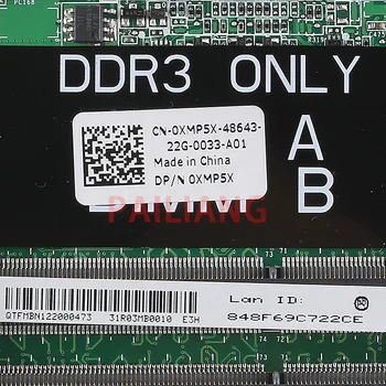 PAILIANG Prenosni računalnik z matično ploščo za DELL Inspiron 17R N7110 PC Mainboard CN-0XMP5X 0XMP5X DA0R03MB6E1 tesed DDR3