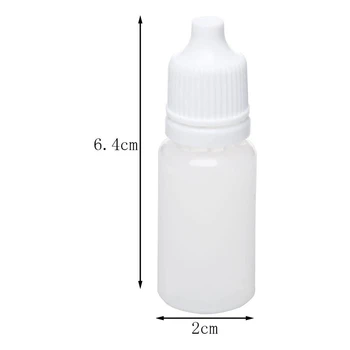 100 KOZARCEV 15Ml Prazno Plastično Stisljiv Kapalko Steklenice Oči Tekoče Kapalko Povratne Steklenice