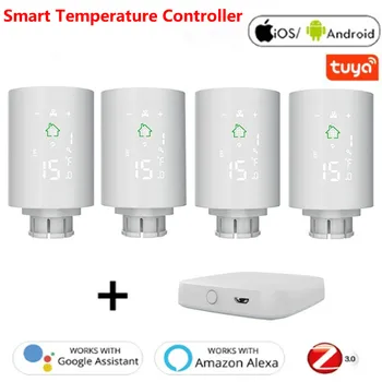 Tuya ZigBee3.0 Smart Radiator Pogona Programabilni Krmilnik Temperature Nadgrajeno Glasovni Nadzor Alexa Google Pomočnik Doma