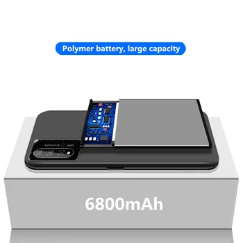 6800mAh Polnilnik Primerih Za Huawei Nova 5T Polnjenje Primeru Power Bank Polnjenje Kritje Za Huawei Nova 5T Extenal Baterije Primeru