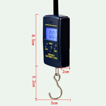 40 Kg X 10 G Mini Digital Obsega Ribolov Prtljage Potovanja Tehtnice Viseče Elektronski Kavljem Lestvice, Prenosni, Mase Orodja