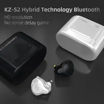 2020 NOVEGA KZ S2 TWS Pravi Brezžični Čepkov Bluetooth Slušalke BT5.0 Hibridni AAC Šport V Uho šumov Stereo Slušalke