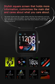T98 Pametno Gledati 2020 Telesne Temperature Fitnes Tracker Krvni Tlak Monitor Smartwatch Bluetooth Smartwatch