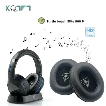 KQTFT 1 Par Nadomestne Ušesne Blazinice za Turtle beach Elite 800P 800 P Slušalke EarPads Earmuff Kritje Blazine Skodelice