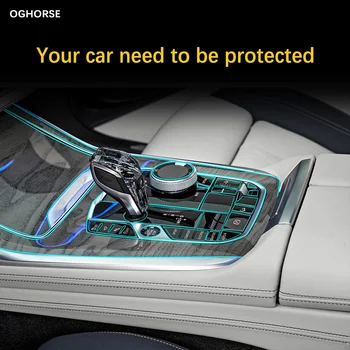Samozdravljenja TPU Nalepke Avto Notranjost Centralne Konzole Zaslon Orodje Plošča Jasno Prozorno Zaščitno folijo Za BMW X7 G07 2019