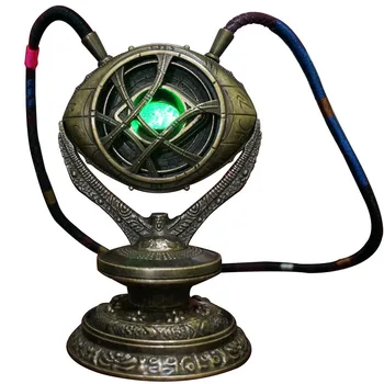 Zdravnik Čudno Ogrlica Crystal Eye of Agamotto Obesek Maščevalec Infinity Vojne Ogrlica z Bazo Cosplay Rekvizitov, S Svetlobo
