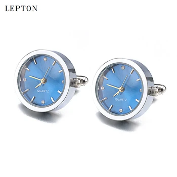 Vroče Prodaje Baterija Digitalni Watch zapestne gumbe Za Moške Lepton Pravi Ure zapestne gumbe Watch manšetni za Moški Nakit Relojes gemelos