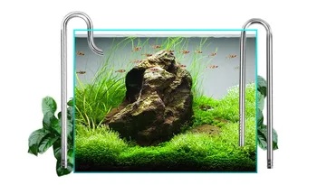 Akvarij iz Nerjavečega Jekla Priliv & Odliv Lily Vodne Pipe 12/16 mm Cev Cev Živih Rastlin Vodni Rezervoar Rib Posode Filter Komplet