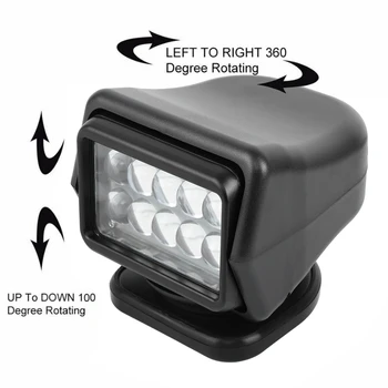 Samger 360 °Daljinski upravljalnik Avto Kamp Luč 12V LED Worklight Iskanje Lučka Magnetni Osnove Za Čolne Avto Vozil Off Road 1PCS