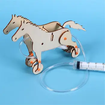 Ustvarjalne hidravlični stroji konj bat tehnologije poljudnoznanstvene Ustvarjalne DIY puzzle skupščine mehanski model igrača