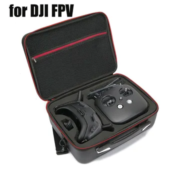 Prenosni Potovalni kovček za DJI FPV Sistem Air Enota FPV Očala Kombinirano PU Kritje Torbico z naramnico Nepremočljiva Torba