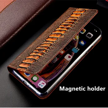 Polno zrnasto pravega usnja magnetni telefon vrečko primeru za ZTE AKSONU 10 Pro/ZTE AKSONU 10 Pro flip primeru imetnik kartice stojalo tulec, capa
