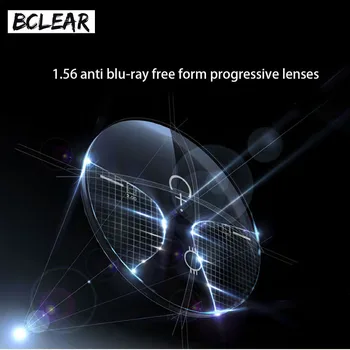 BCLEAR 1.56 lomni količnik anti blue ray postopno leče videti daleč sredini bližini cut off modra svetloba zaščita oči očala nova