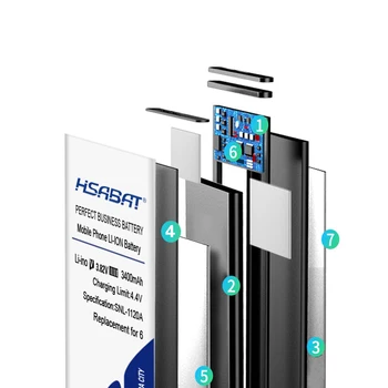 HSABAT Top blagovne Znamke Novih 3400mAh Baterije za iPhone 6 6 G Baterija za iPhone6 4.7