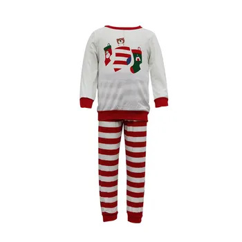 Družinski Božič Pižamo Družino Matchig Oblačila X-mas Pjs Družino Pismo Tiskanja Sleepwear Mati, Hči Očeta Otroci More