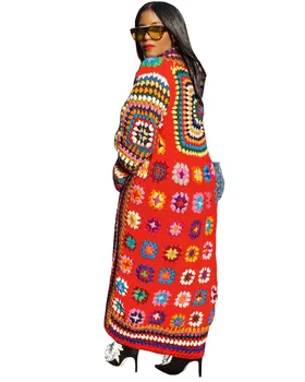 Afrika Oblačila Tiskanje Dolgo Jakno Plašč Afriške Ženske Obleke Za Ženske Z Dolgimi Rokavi Haljo Dashiki Multicolor Tiskanja Outwear 2020