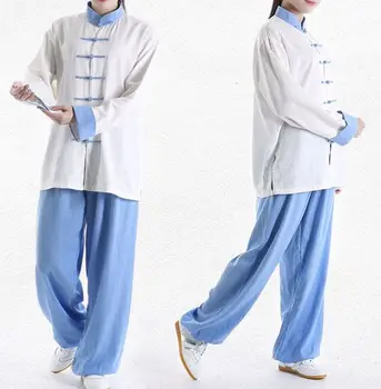 Bombaž& perilo Tai chi bo ustrezala moški&ženske Poletje&Pomlad kostum kung fu oblačila borilne veščine uniforme