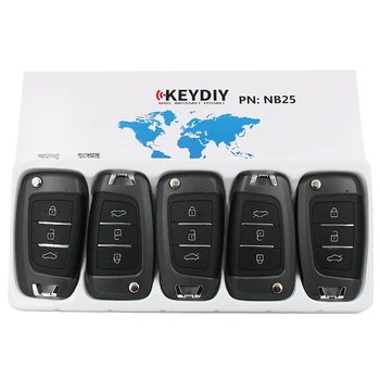 5pcs/veliko Multi-funkcionalne KEYDIY Daljinski ključ NB25 za KD900 KD900+ URG200 KD-X2 5 funkcij v eni ključ