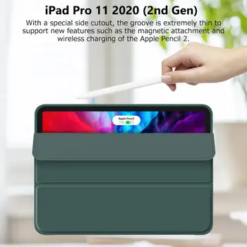 GOOJODOQ Ohišje za iPad Pro 11 2020 2018 za iPad 10.2 Primeru, 7. 8. Generacije Ultra Slim Smart Cover Mehko Ohišje za iPad Pro 2020