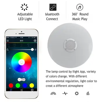 150W WiFi Sodobne RGB LED Stropna Luč Domačo Razsvetljavo APLIKACIJO bluetooth, Glasbo, Svetlobo, Spalnica Lučka Smart Stropna Svetilka+Daljinski upravljalnik