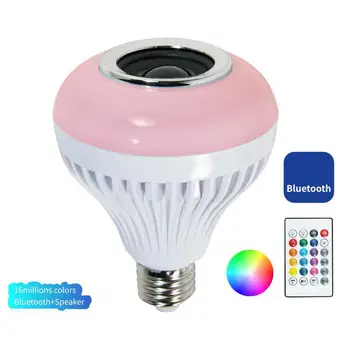 Smart Žarnice Zvočnik Bluetooth RGB in Bela Barva Spreminja, Zatemniti LED Bulb