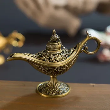 Kovinski kadila gorilniki aladdin čarobno svetilko klasičnih kovinskih obrti, ki želijo lučka aromaterapija peči doma ustvarjalno dekoracijo daril