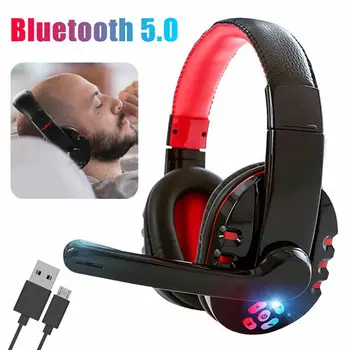 V8-1 Slušalke V5.0 Bluetooth Gaming Slušalke OVLENG Brezžične Stereo Slušalke Z Mikrofonom za PC Telefon, Prenosni Računalnik