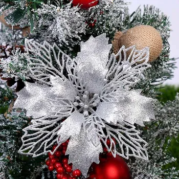 6pcs 9 CM, Bleščice, Umetno Cvetje Božično Drevo Okraski Okraski Božič Okraski za Božična Darila Dom