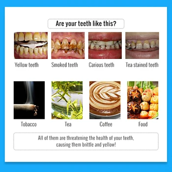 OMYLADY 3PCS Zob Ustno Higieno Bistvo Zob Bistvu Vsakodnevno Uporabo Učinkovito Odstranjevanje zobnih Oblog Čiščenje Madežev Izdelek Čiščenje zob