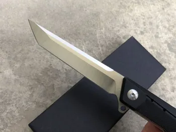Predsednik UPRAVE žepni nož D2 jekla nož za zunanjo preživetje EOS kampiranje z G10+Jeklo Ročaj Lahki orodja