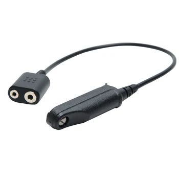 O Kabel Adapter za Baofeng UV-XR UV-9R Plus UV-5R BF-888S UV-82 UV-S9 Walkie Talkie Slušalke Zvočnik Mikrofon