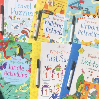 Otrok Obrišite Čist Večkratno uporabo angleškem jeziku z vajami z Pero za Pisanje spretnosti, Število Besed, za Predšolske Zgodnjega Učenja knjiga igrače