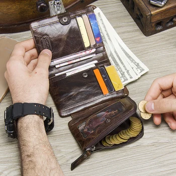 Pridružen moške denarnice pravega usnja letnik kratek denarnice človek slim kartico sim luksuzne blagovne znamke moški majhen kovanec torbici portefeuille