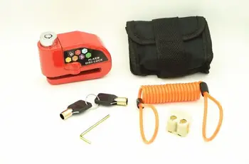 Izposoja zaklepanje Mountain bike lock alarm Proti kraji Električni motorji zaklepanje / disk zavore opozorilo zaklepanje plus vrv krpo vrečko