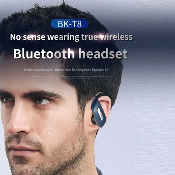 TWS BK-T8 Bluetooth 5.0 Slušalke Brezžične Slušalke Športne Teče Nepremočljiva Čepkov Slušalke Z Mikrofonom za iPhone Xiaomi