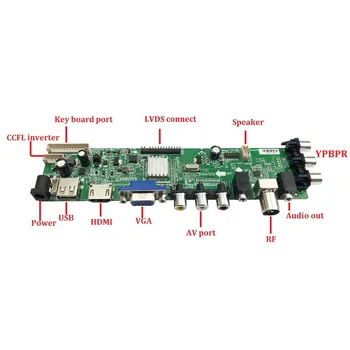 Komplet Za LTM220MT05 1680X1050 controller board 2 CCFL HDMI USB LVDS 30pin DVB-T, DVB-T2 TV zaslon Panel digital 22
