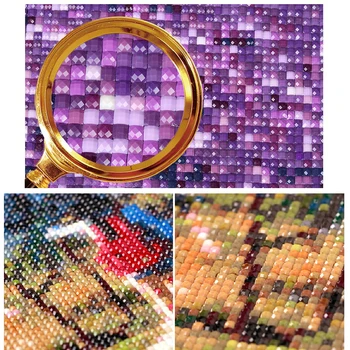 Zhui Star 5D DIY Celoten Kvadratni sveder Diamantni risanje Navzkrižno Šiv Tiger družino Nosorogovo Vezenje Mozaik doma dekor darilo