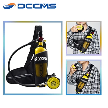 DCCMS mini potapljanje tank 3 v 1 1000ML kisikove jeklenke, potapljanje respirator črpalka zrak potapljaška oprema komplet