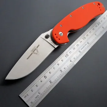 Eafengrow Podgana nož R1 Taktično Folding Nož AUS-8 Rezilo jekla žepni noži G10 Ročaj na prostem Orodje EOS Kampiranje Survival Nož