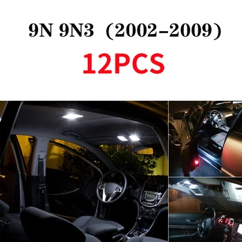 Bela Napak Avto Dodatki Notranjost, LED Žarnice Paket Komplet Za 1994-2017 VW Polo 6R 6C 9N 9N3 6N 6N1 6N2