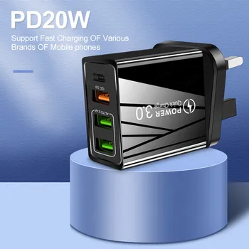 Olnylo 48W Hitro Polnjenje Polnilnik USB 3.0 4.0 Hitro Polnjenje EU NAS PD 3.0 Mobilni Telefon, Polnilec Za iphone 12 Samsung Xiaomi Huawei