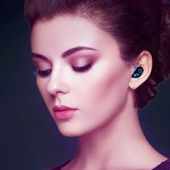 Brezžične Slušalke TWS Bluetooth 5.0 Mini Čepkov Stereo Bas Power LED Zaslon šumov Šport Nepremočljiva Slušalka V Uho