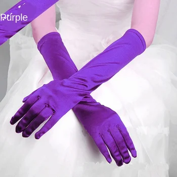 Poročne rokavice poročno obleko, rokavice kažejo stranka multi-barvne rokavice