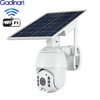 Gadinan solarnimi Kamera, Wifi Različica PTZ 4X 1080P Prostem Varnosti Brezžični Monitor Nepremočljiva CCTV Pametni Dom Nadzor
