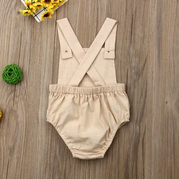 Srčkan Novorojenčka Otroci Obleka, Baby Boy, Girl Obleke Babygrow Jumpsuit Sunsuit Obleke Soild Otrok Bombaž Perilo Poletje 2020